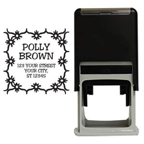 Jazzy Square Stamp